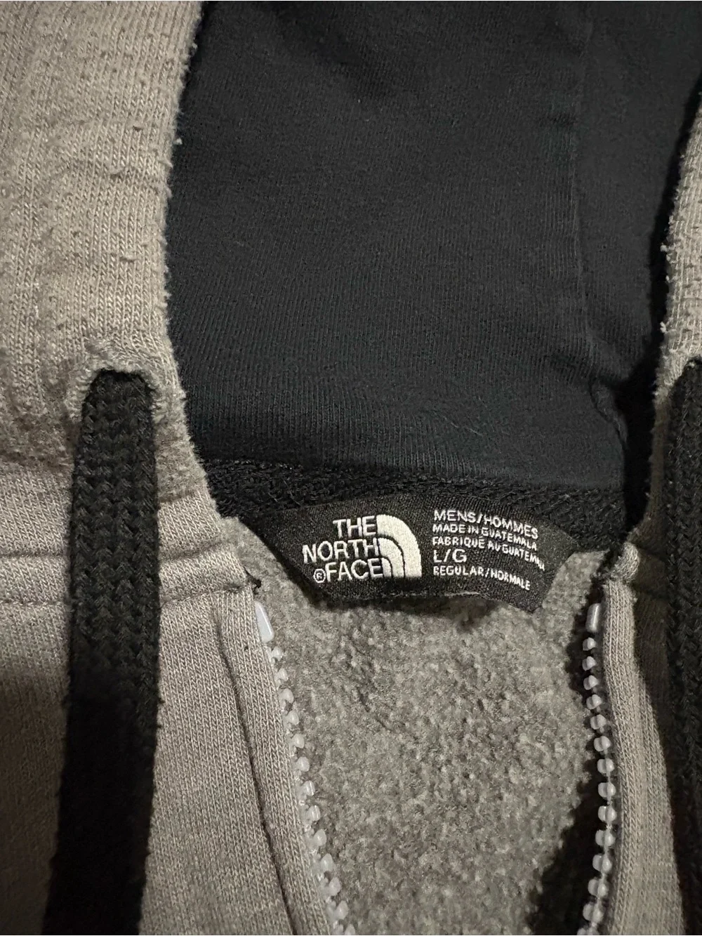 The North Face Full Zip Hoodie Gray Men’s Large